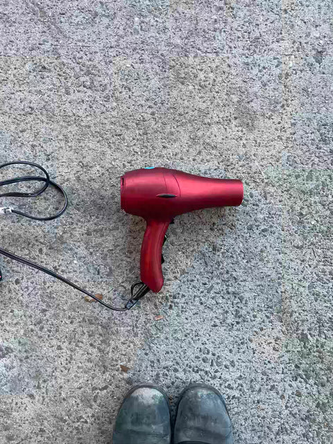 A Classic Red Blow Dryer