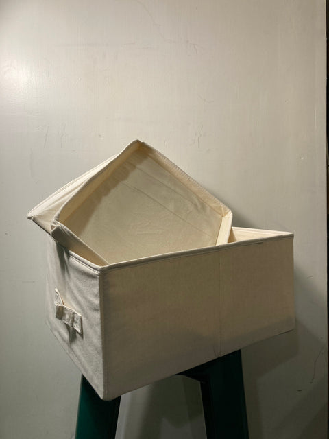 Two Fabric Storage Boxes