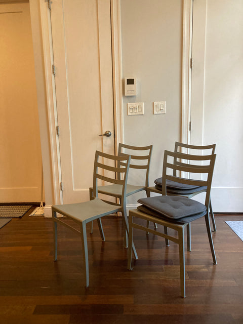 Room and Board Sabrina Gray Dining Chairs