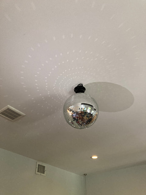 Rotating Ceiling Disco Ball (+ Spotlight)