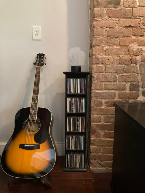 Another 5-Tier Wood Media Storage Shelf, H34"