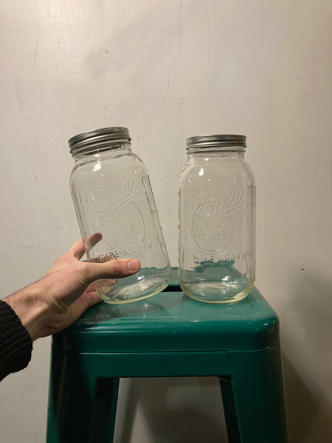 2 More Large Glass Jars