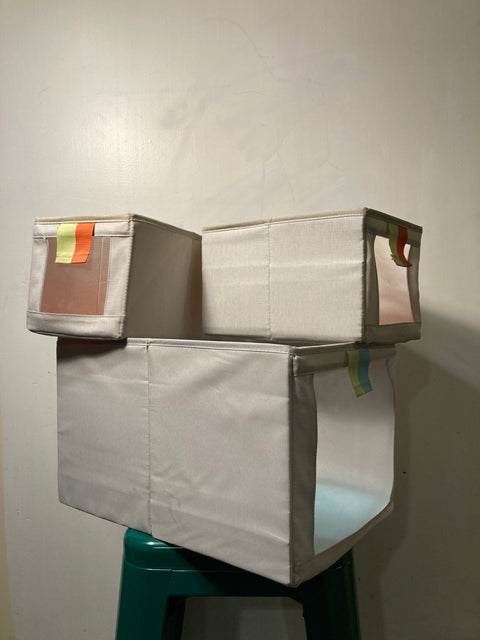 3 Fabric Boxes