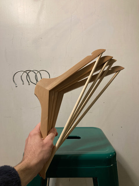 Set of 4 Wood Hangers