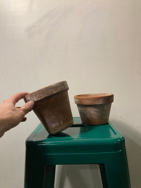 2 Terracotta Plant Pots