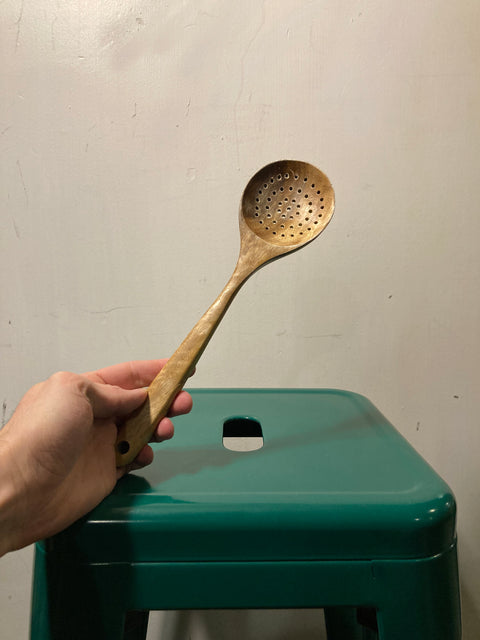 Wood Strainer Spoon