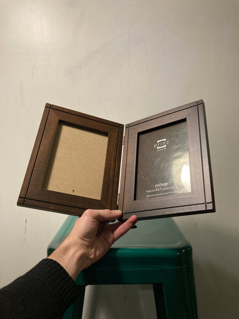 Double Wooden Picture Frame