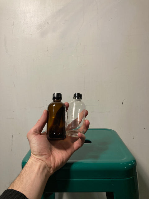 2 Cute Glass Bottles