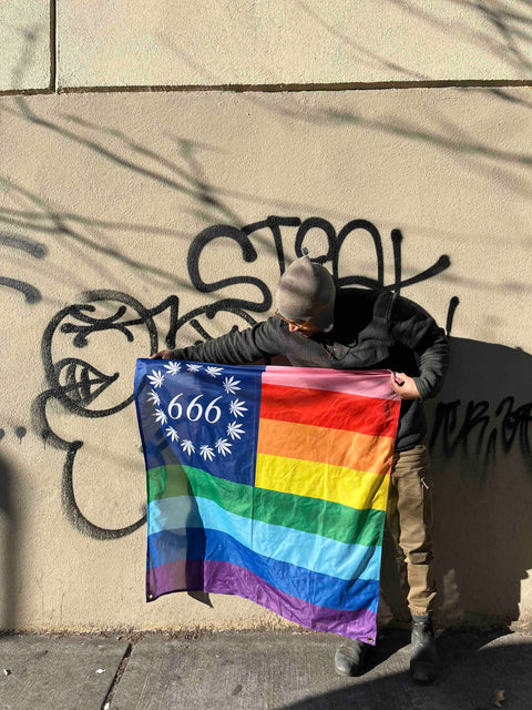 Rainbow Flag That's Also About Smoking