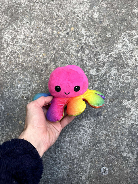 Rainbow Moody Octopus Plush Toy