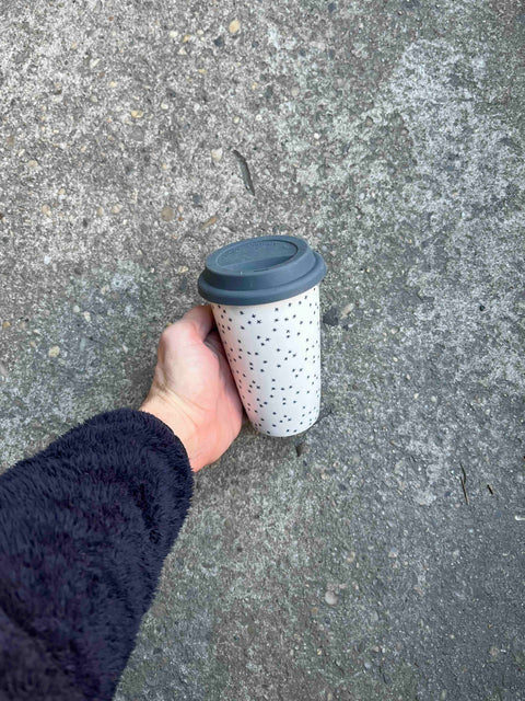 Starry Porcelain Travel Mug