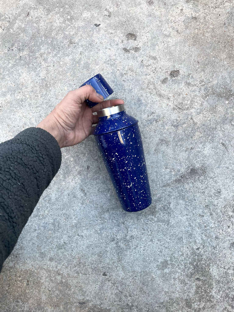 Stylish Blue Cocktail Shaker