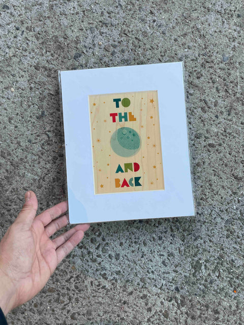 To The Moon and Back Print