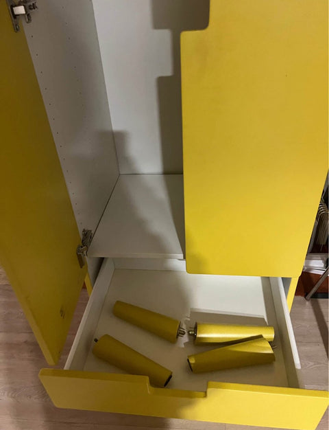 Like New Yellow IKEA Modular Wardrobe