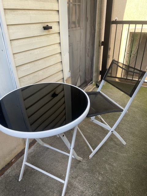 Foldable Patio Table & Chairs Set